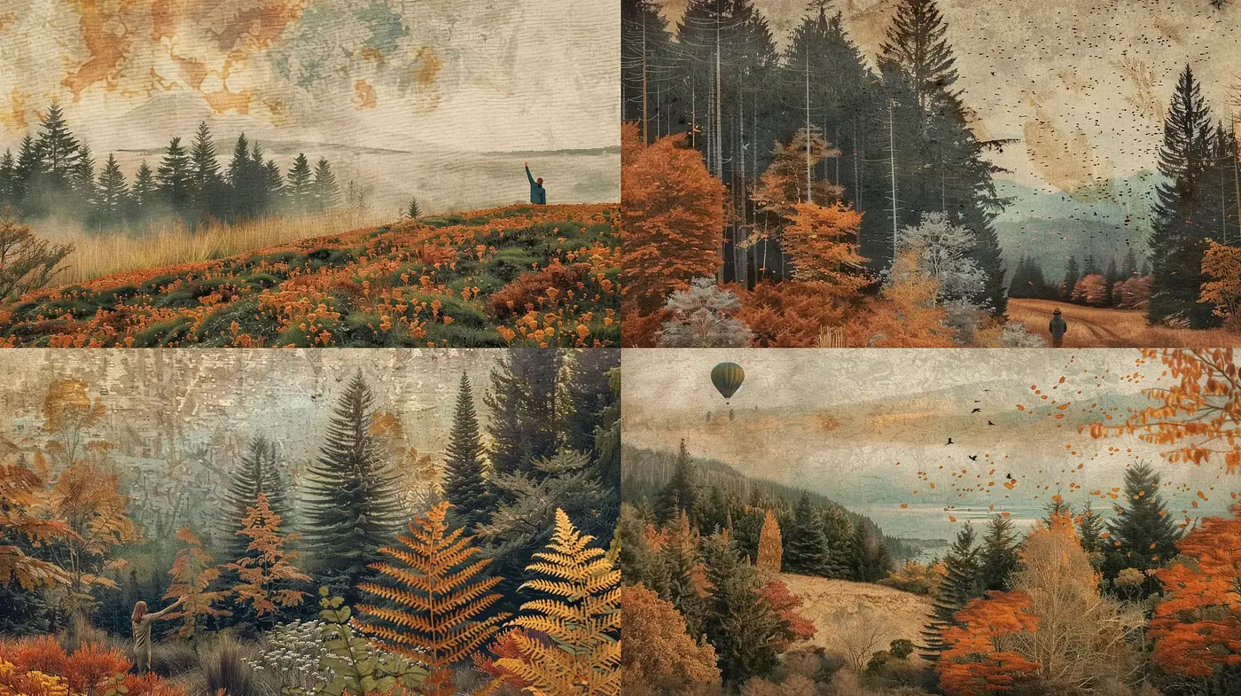 Autumnal Echoes of Historical Landscapes - Midjourney sref style