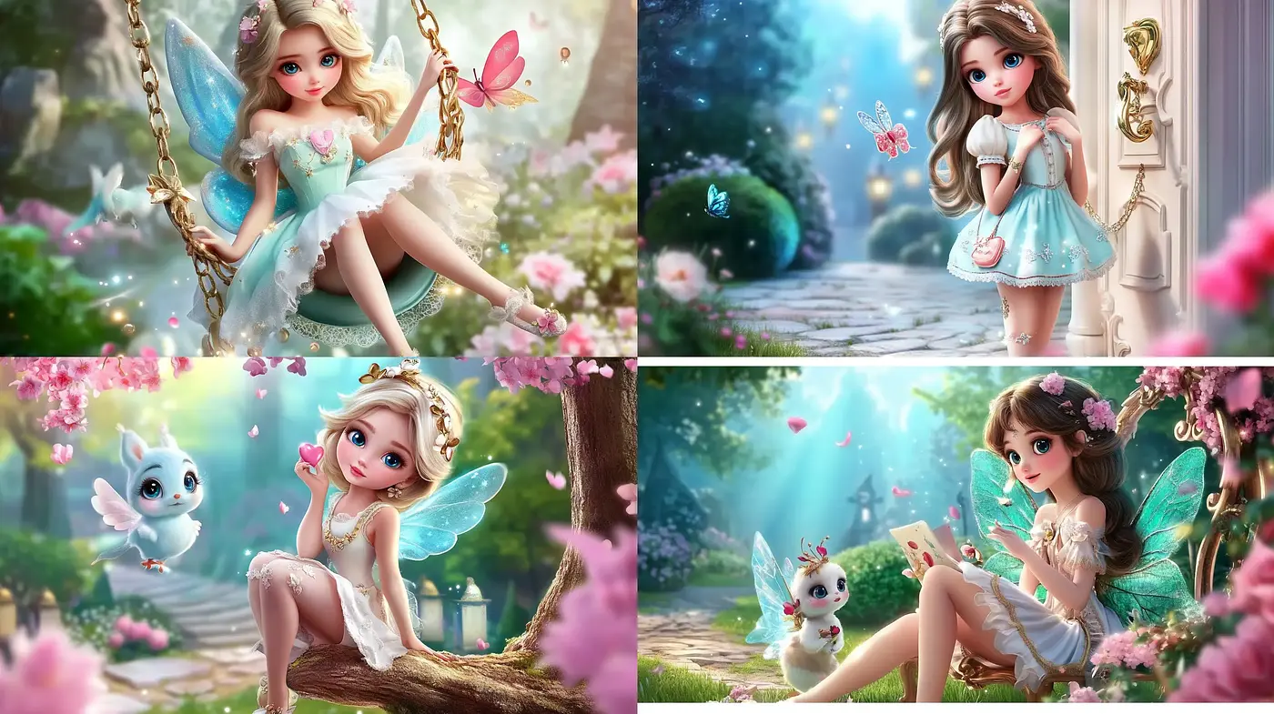 Enchanted Ethereal Fairytale Renderings - Midjourney sref style