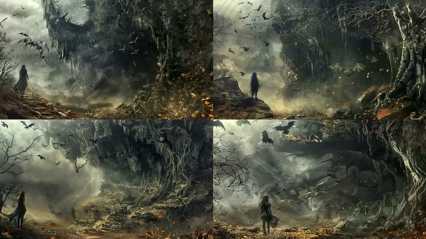 Enigmatic Forests Cloaked in Mist: A Fusion of Dark Romanticism and Surrealism - Midjourney sref style