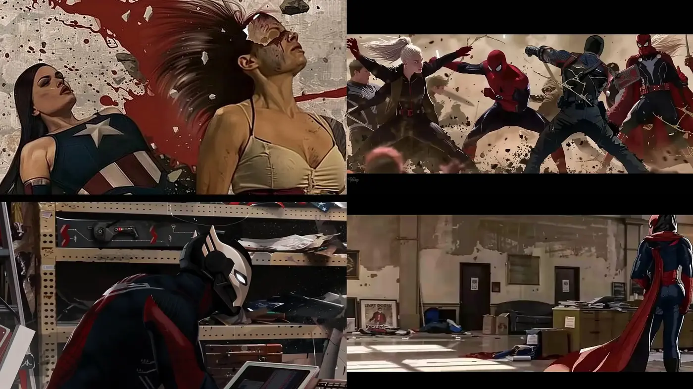 Dynamic Graphic Novel Flair with Gritty Textural Overtones - Midjourney sref style