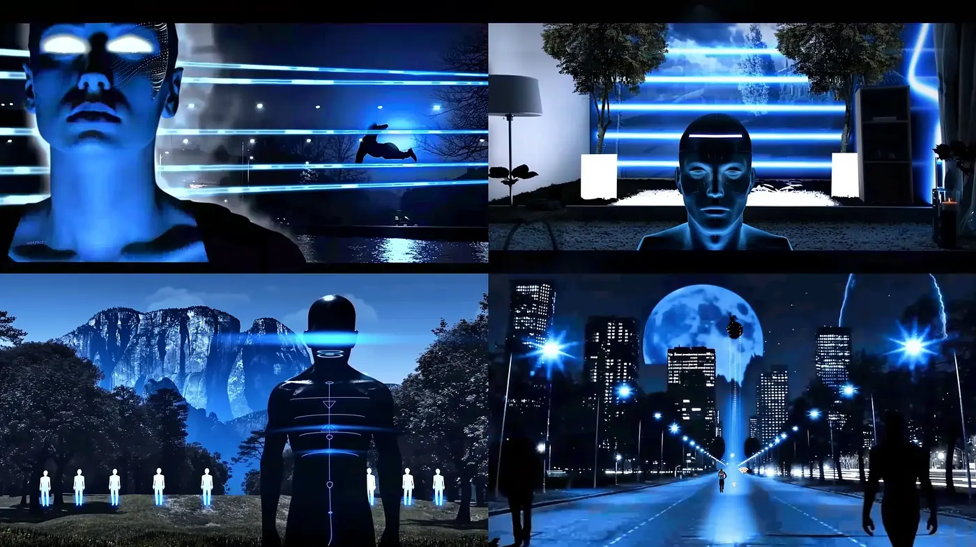 Cybernetic Dreamscape: A Nocturnal Vision in Neon - Midjourney sref style