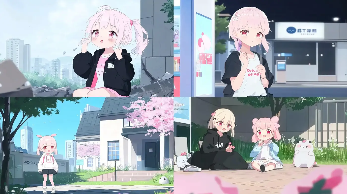 Serene Pastel-Hued Modern Anime Visions - Midjourney sref style