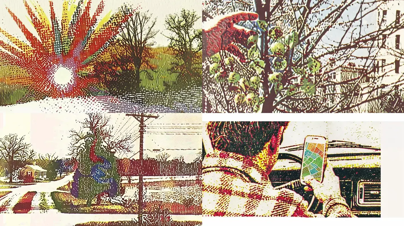 Vibrant Retro Illustrations with Textured Depth - Midjourney sref style