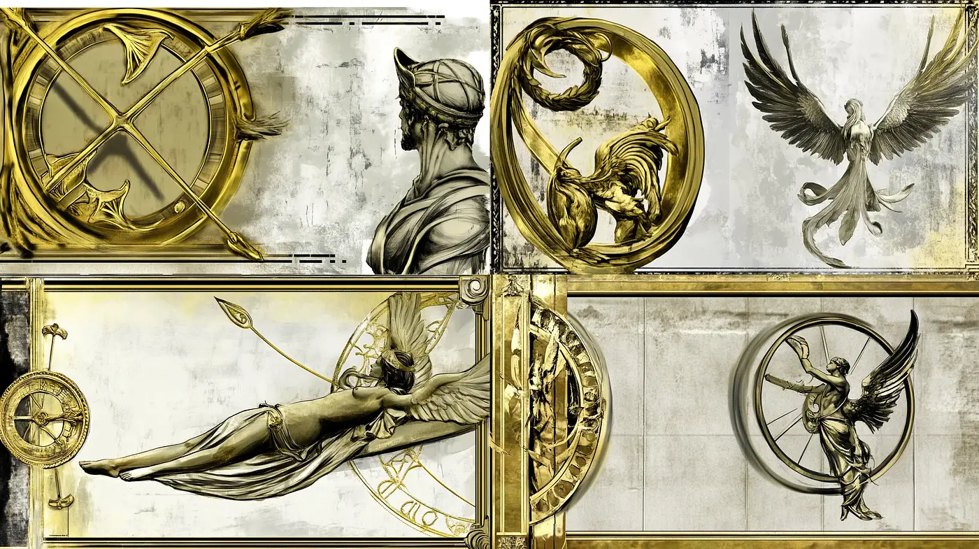 Ethereal Elegance in Sepia and Gold: A Fusion of Baroque Opulence with Contemporary Grace - Midjourney sref style
