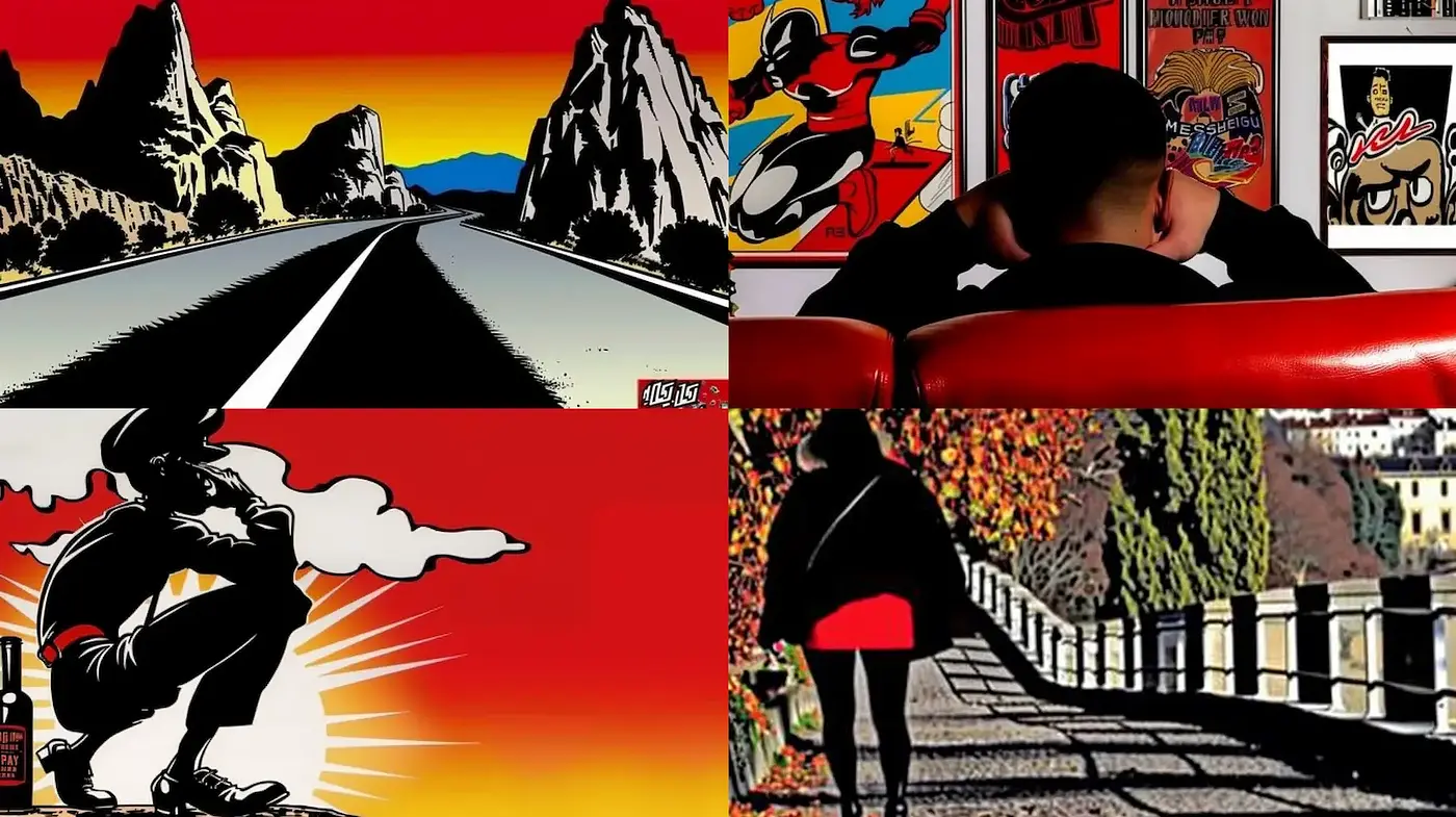 Vibrant and Dynamic Pop Art with a Modern Twist - Midjourney sref style