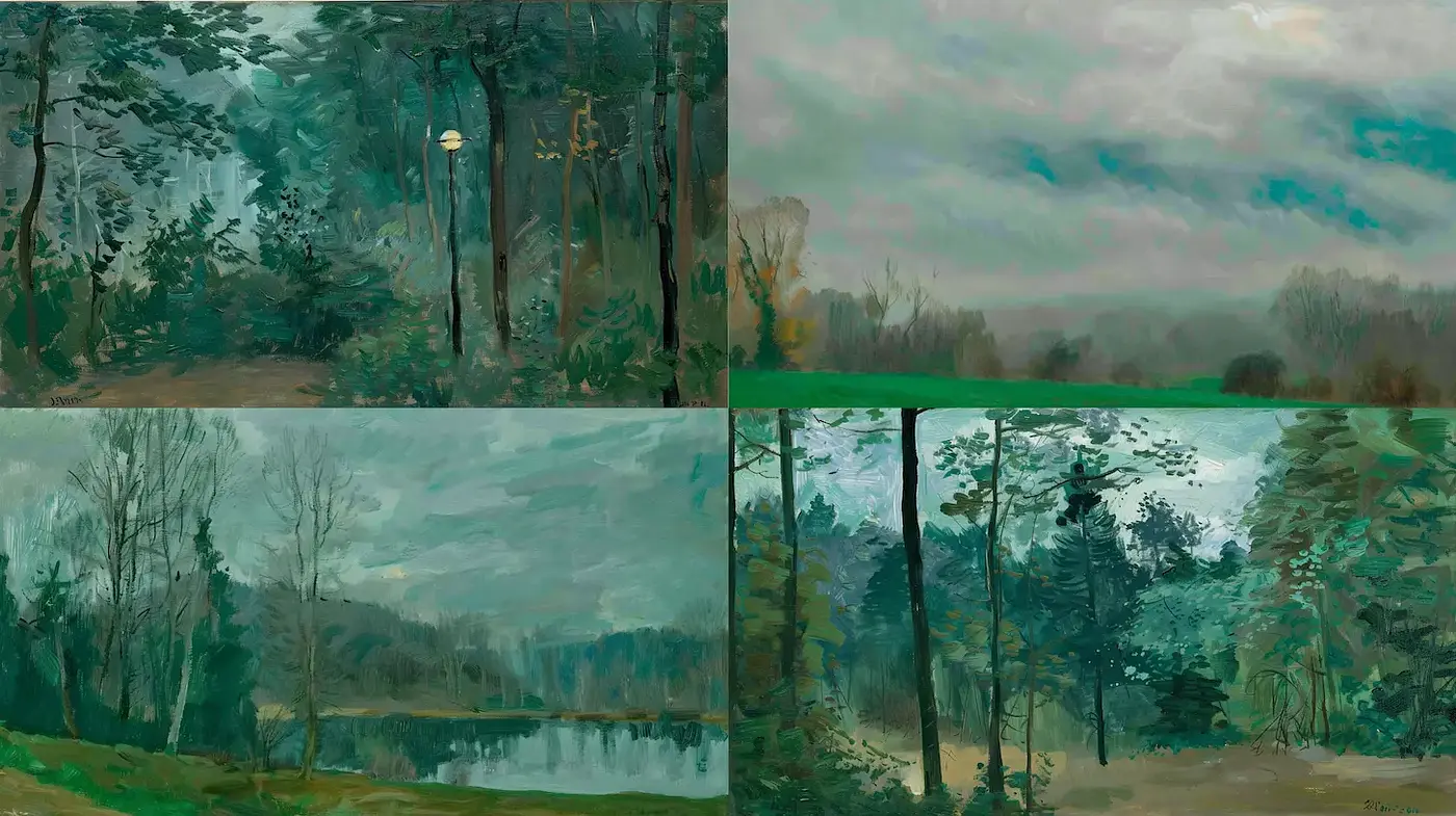 Consistent Natural Serenity with Impressionistic Undertones - Midjourney sref style