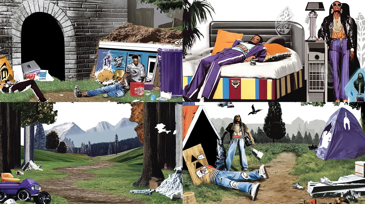 Eclectic Nostalgia: A Fusion of Pop Culture and Vintage Aesthetics - Midjourney sref style