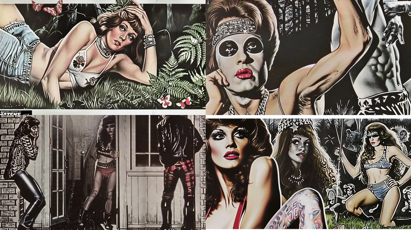 Gritty Photorealistic Renderings with a Retro Comic Aesthetic - Midjourney sref style