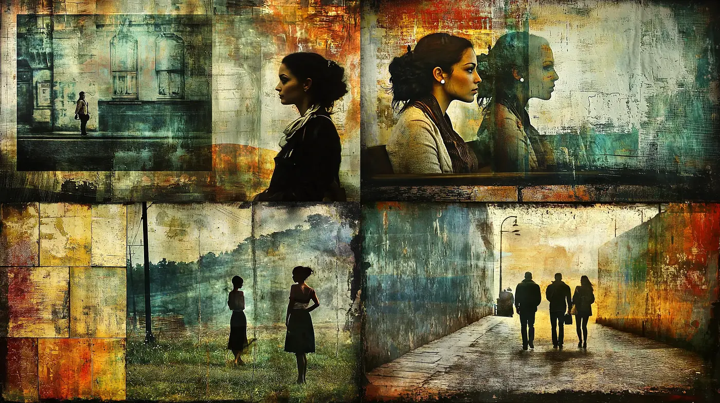 Time-worn tapestry of life: An anthology of textured memories - Midjourney sref style