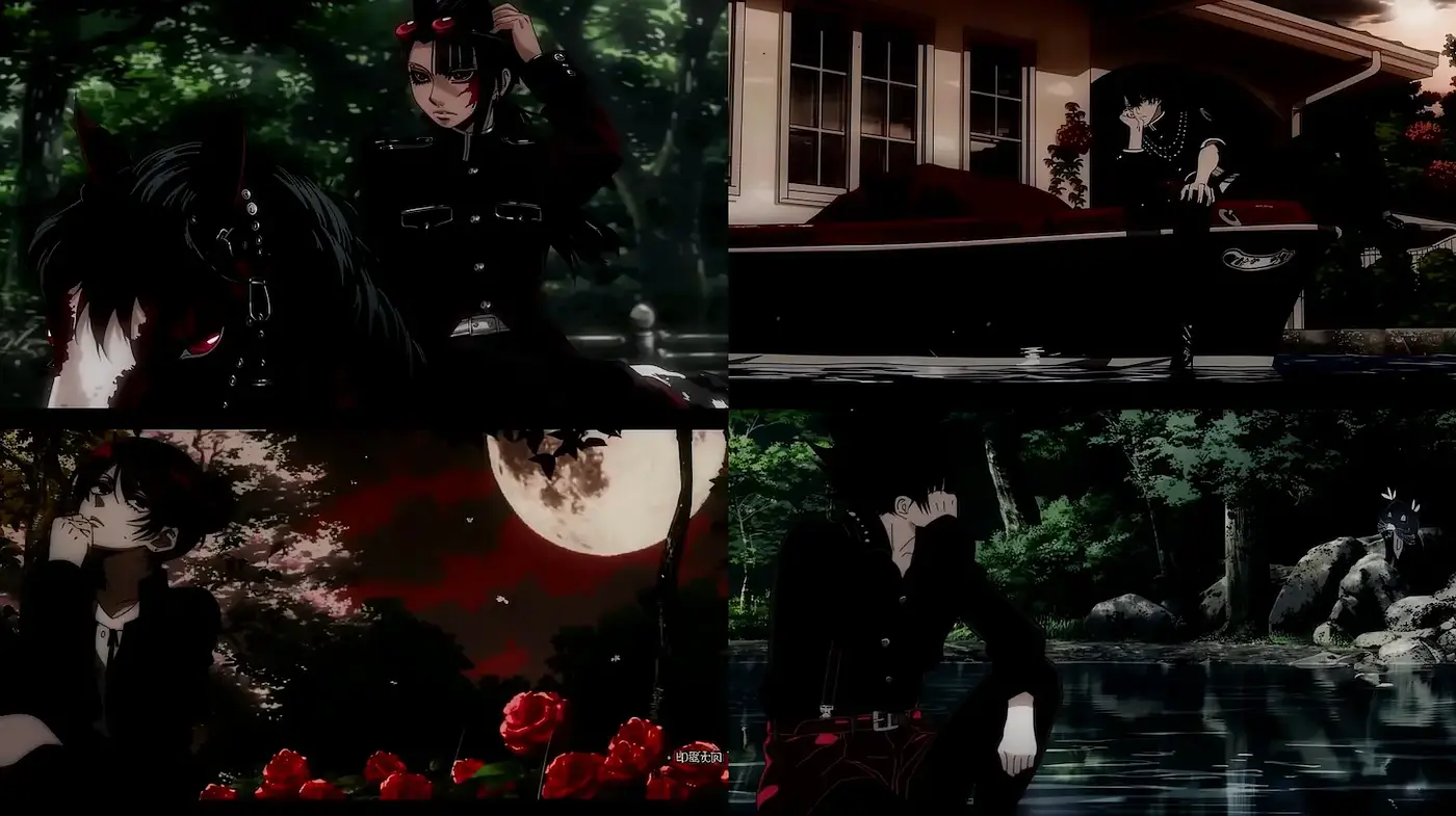 Gothic Aesthetic with Dark Romanticism and Anime Influence - Midjourney sref style