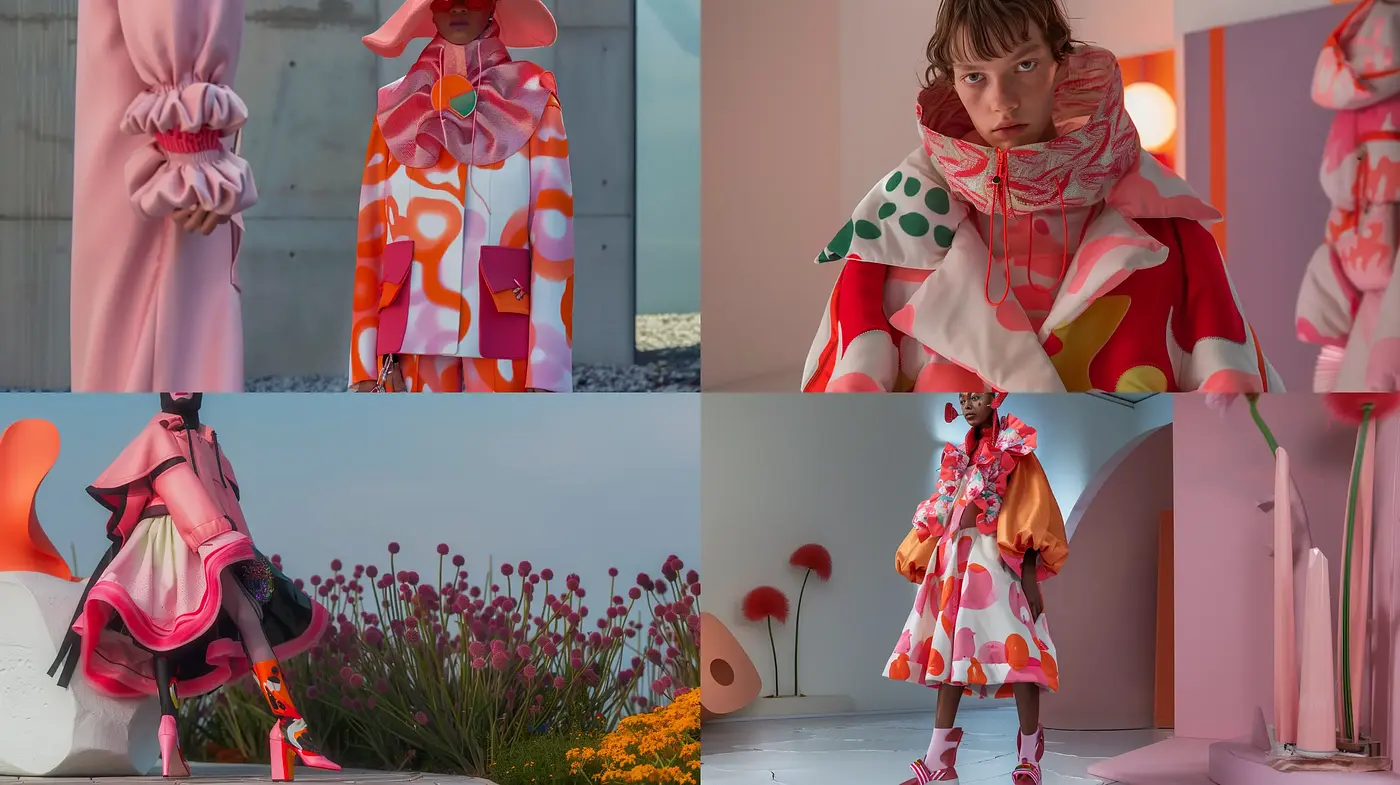 Ethereal Pastel Dreamscape with Surreal Couture Overtones - Midjourney sref style