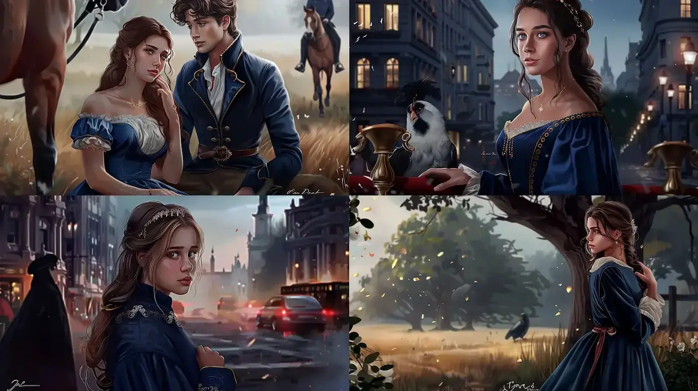 Regal and Enigmatic Renaissance-inspired Fantasy Art with a Touch of Realism - Midjourney sref style
