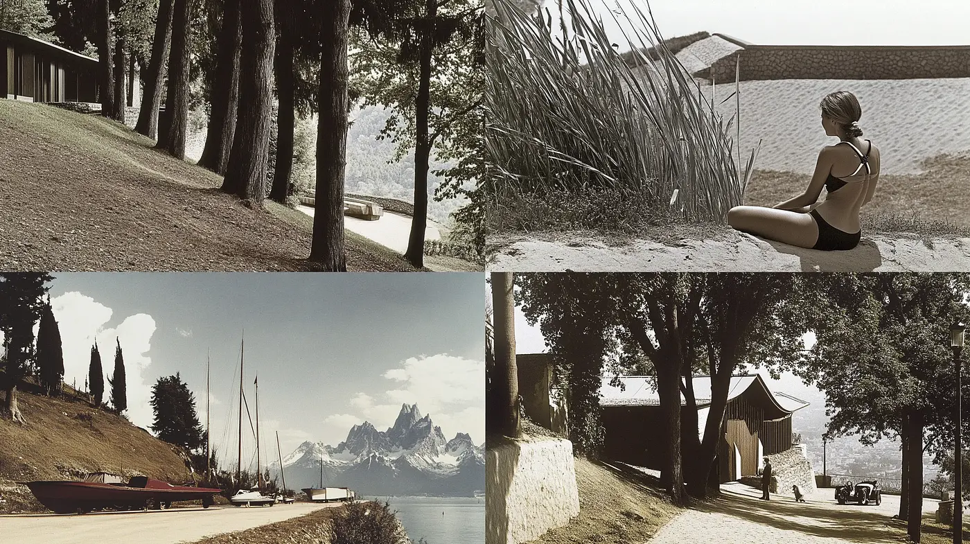 Timeless Elegance in Sepia: A Harmonious Blend of Nature and Tranquility - Midjourney sref style