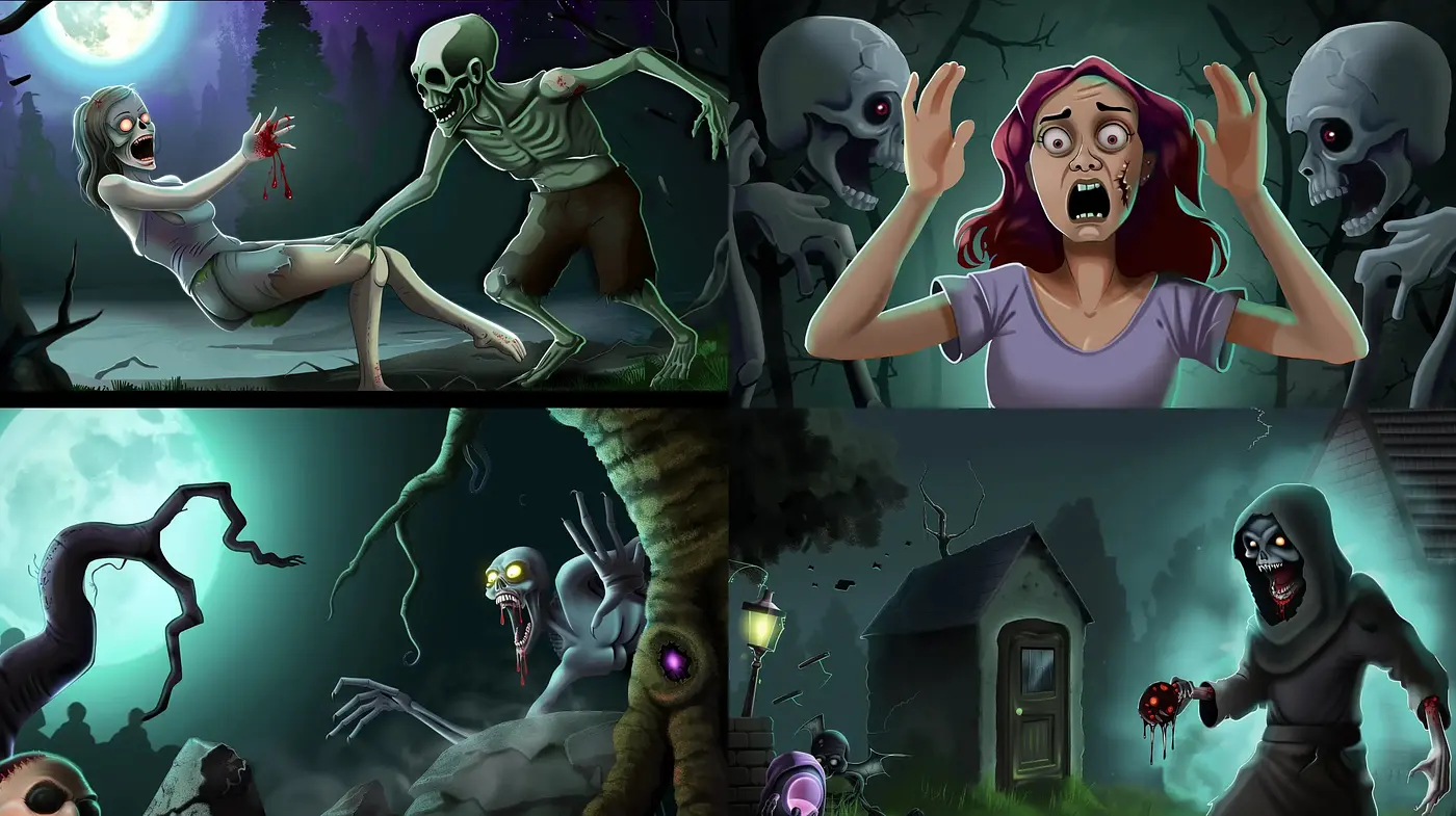 Eerie Twilight Hues: A Consistent Approach to Artistic Nightmarish Fantasies - Midjourney sref style