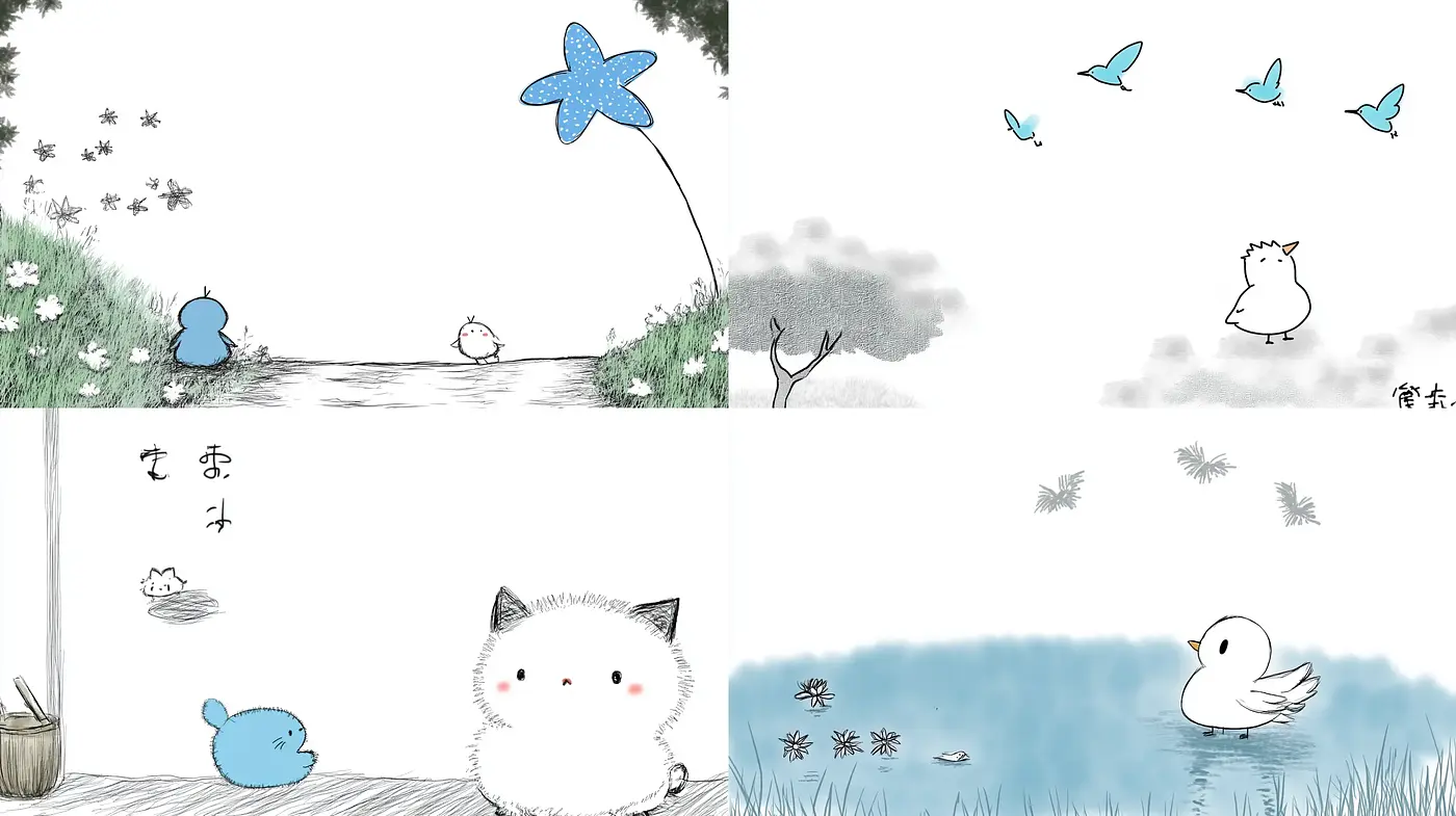 Whimsical Ink-Washed Wonderland: A Fusion of Delicate Asian Aesthetics - Midjourney sref style