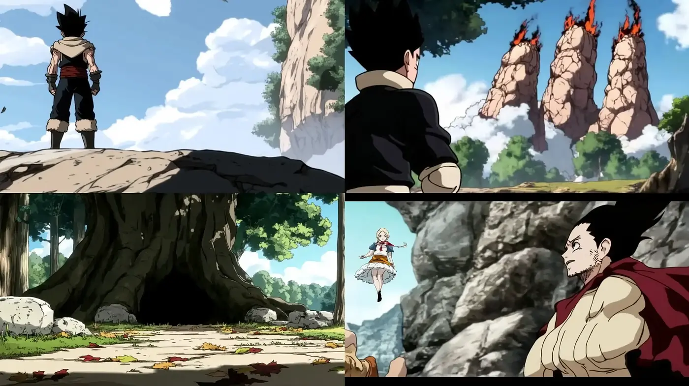 Vibrant Anime-Inspired Vistas and Characters - Midjourney sref style