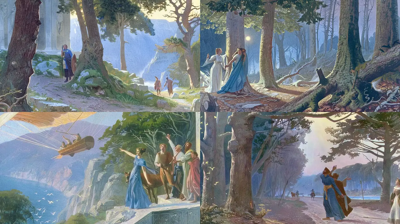 Ethereal Twilight in Classic Romanticism - Midjourney sref style