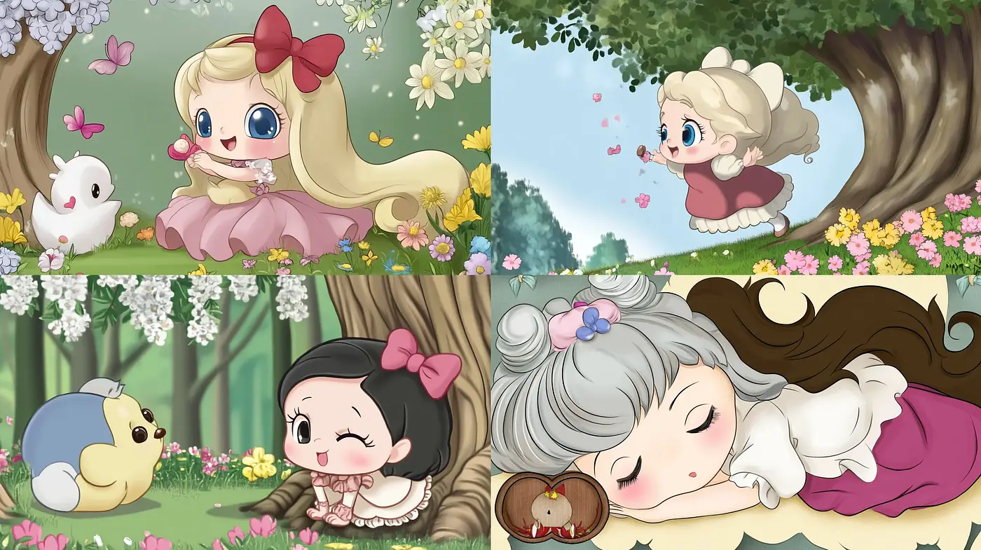 Enchanting Storybook Whimsy: A Stylized Ode to Childhood Fantasies - Midjourney sref style