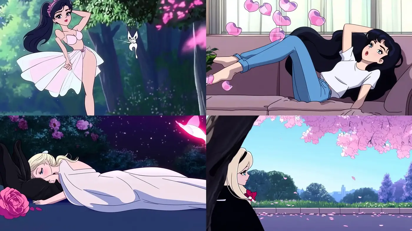 Ethereal Anime Elegance: A Serene and Romantic Pastel Dreamscape - Midjourney sref style