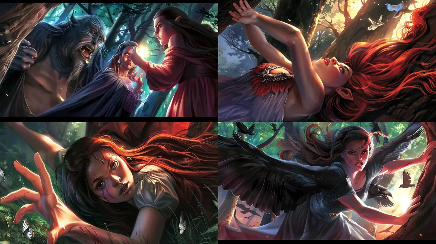 Enchanted Realism: A Harmonious Blend of Vivid Colors and Fantasy Elements - Midjourney sref style
