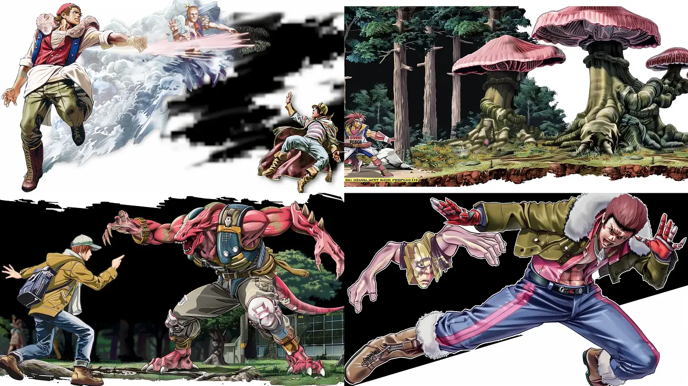Dynamic Brushwork and Vivid Storytelling in Digital Illustration - Midjourney sref style