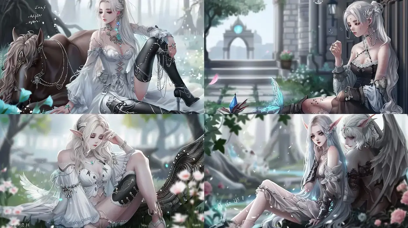 Ethereal Fantasy Art with a Touch of Elegance - Midjourney sref style