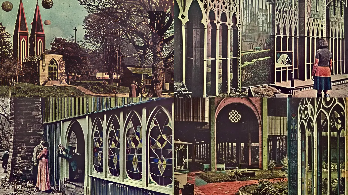 Ethereal Gothic Reverie in Melancholic Hues - Midjourney sref style