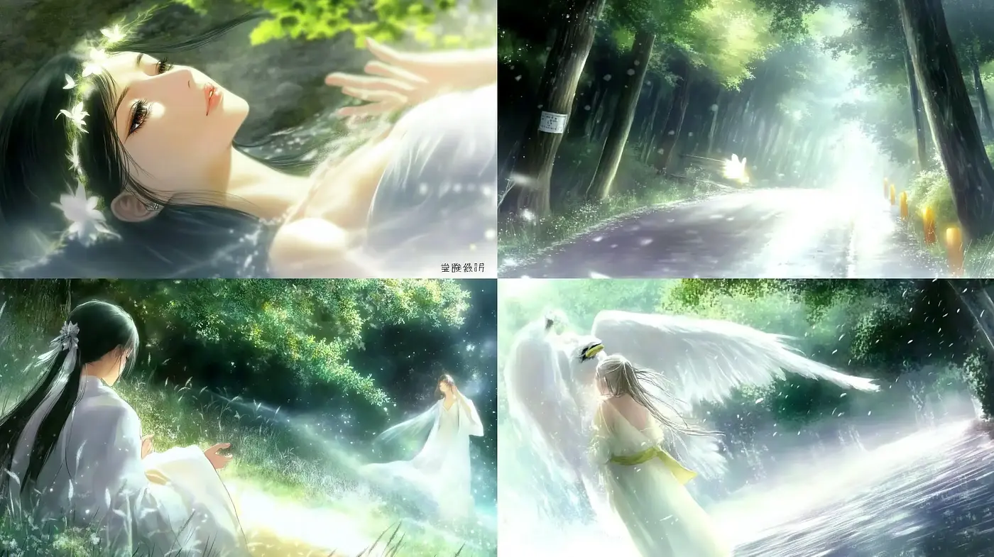 Ethereal Fantasy Lightscapes with Anime Inspirations - Midjourney sref style