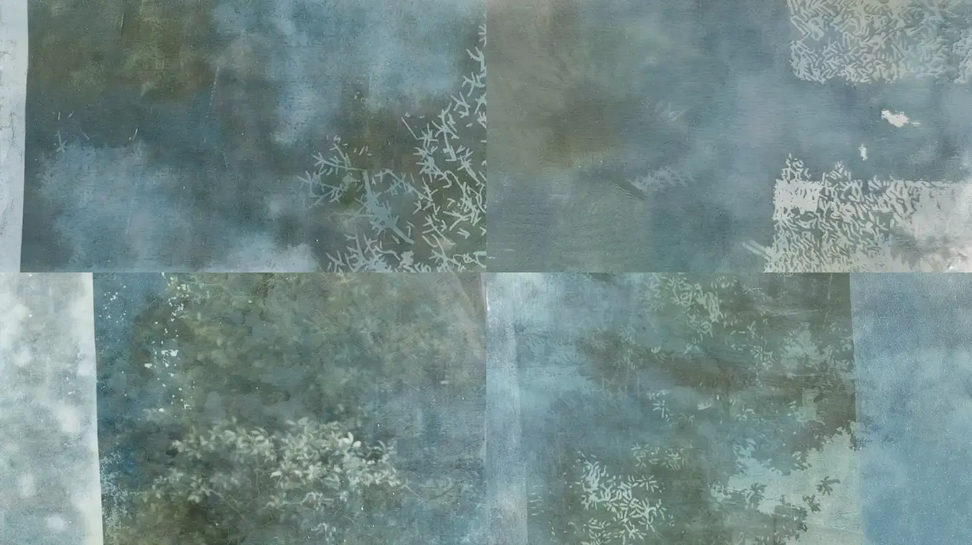 Ethereal and muted watercolor aesthetics evoking tranquility and nature - Midjourney sref style