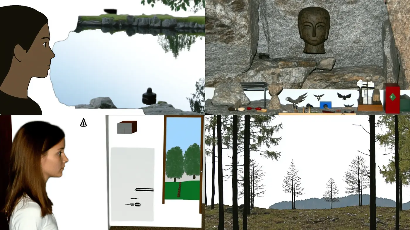 Surrealistic Fusion of Naturalism and Symbolism - Midjourney sref style