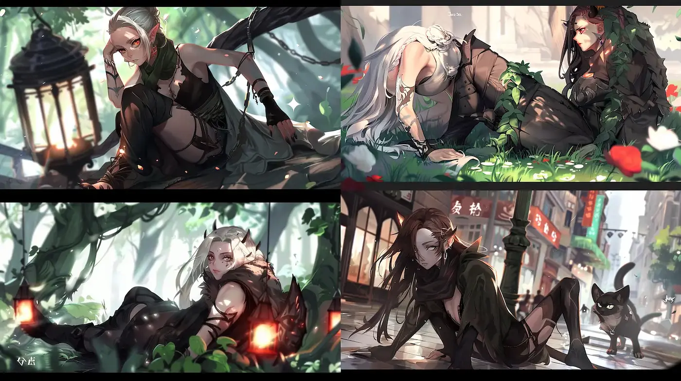 Enigmatic and Ethereal Fantasy Aesthetics with Nature Elements - Midjourney sref style