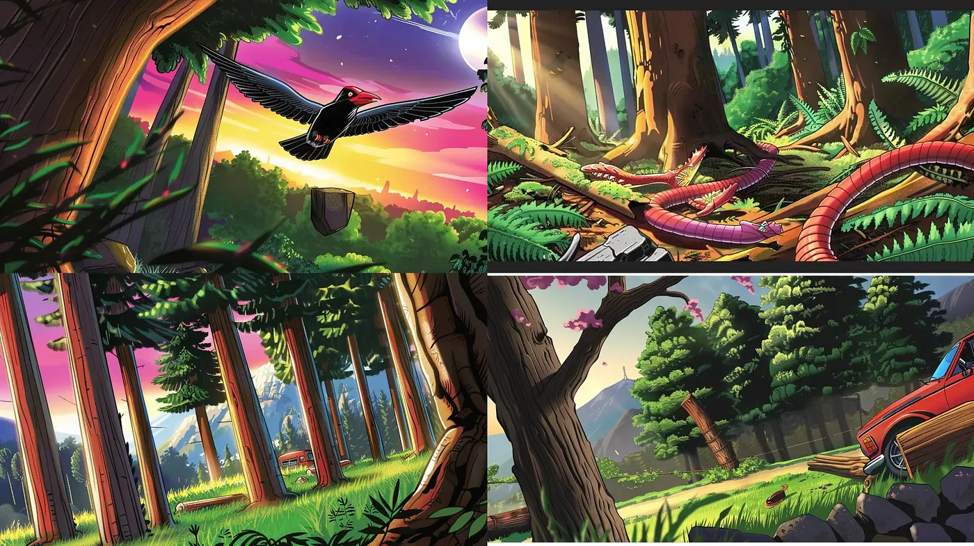 Lush Fantasy Landscape Renderings with a Cinematic Flair - Midjourney sref style