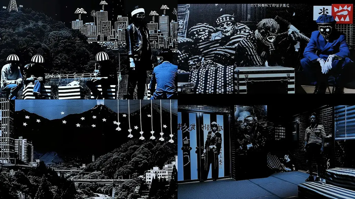 Mysterious Urban Nightscapes with a Surreal Touch - Midjourney sref style