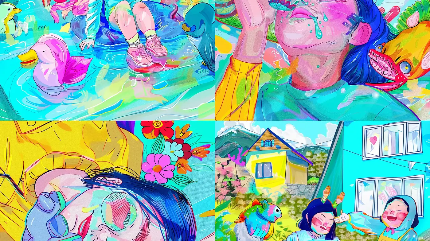 Vibrant Expressionism with a Whimsical Twist - Midjourney sref style