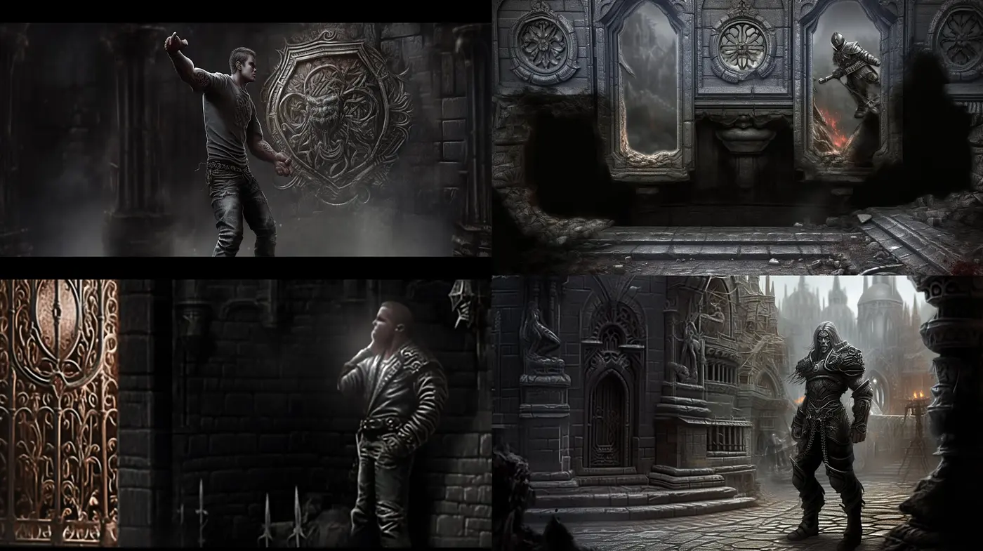 Gothic Reverie: A Consistent Journey Through Dark Medieval-Inspired Visions - Midjourney sref style