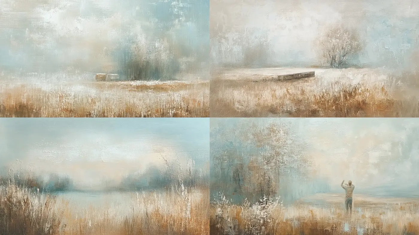 Serene Brushwork: A Harmonious Blend of Impressionist Vistas - Midjourney sref style