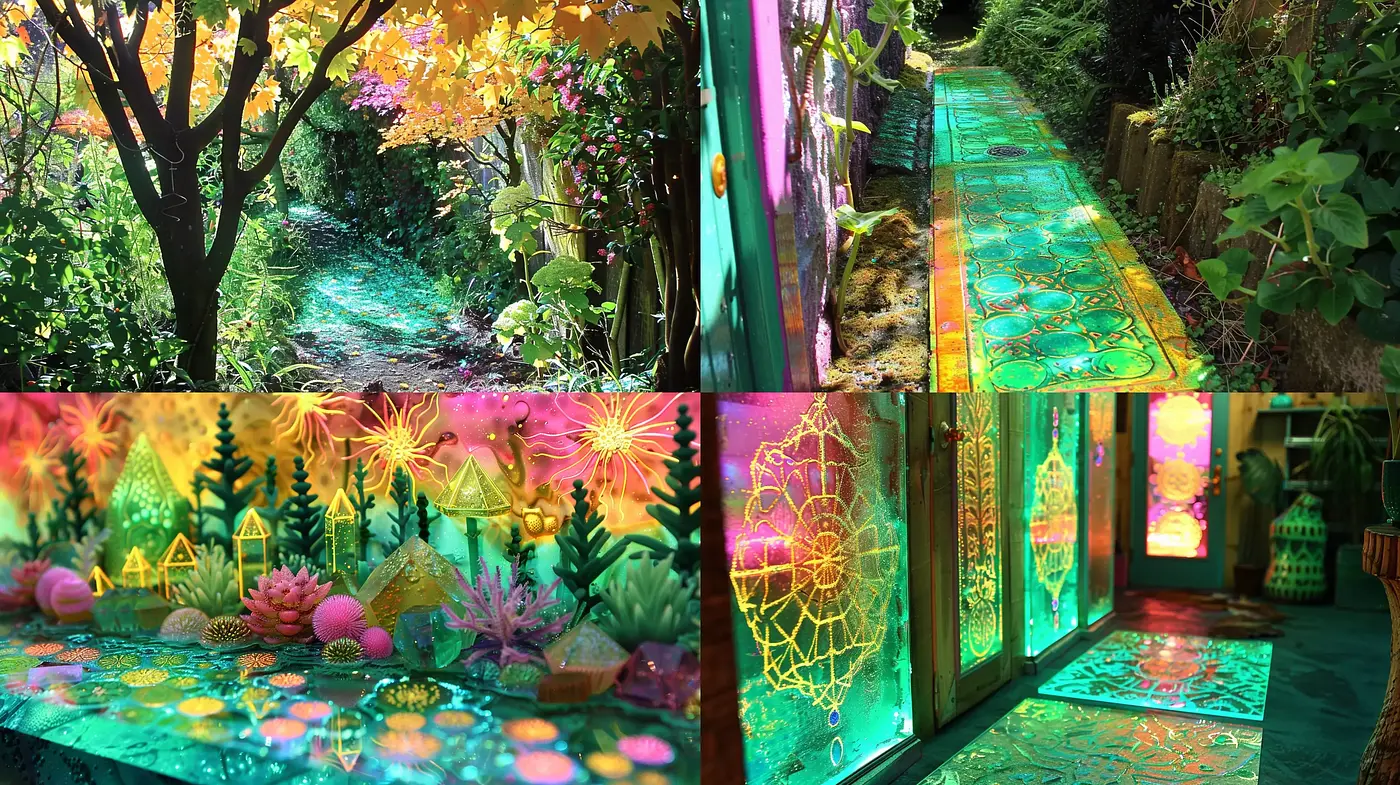 Luminous Dreamscape Fusion with Nature's Whimsy - Midjourney sref style