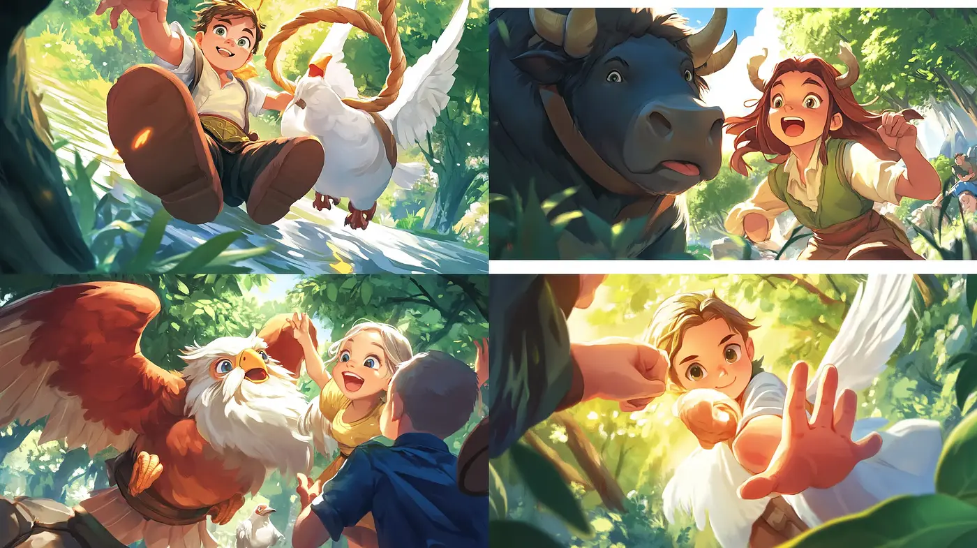 Lush and Lively Nature-Inspired Illustrative Harmony - Midjourney sref style