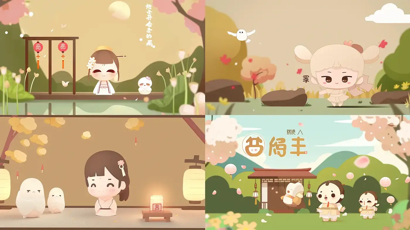 Charming and whimsical pastel aesthetics with a touch of folklore - Midjourney sref style