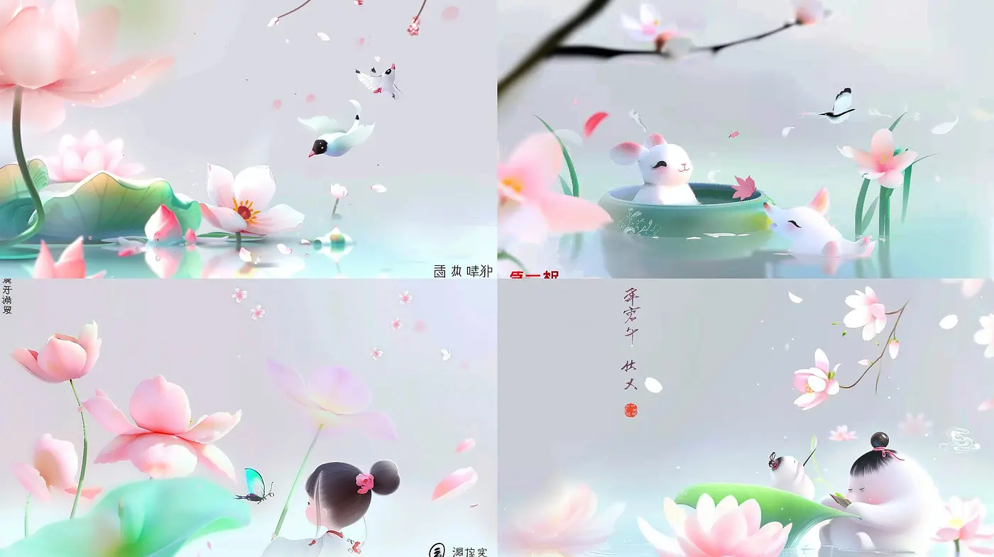 Serene Pastel Dreamscape: An Homage to Tranquil Simplicity - Midjourney sref style