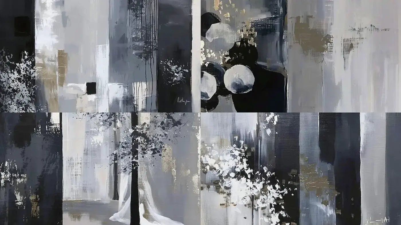 Monochromatic Elegance with Subtle Textural Depth - Midjourney sref style