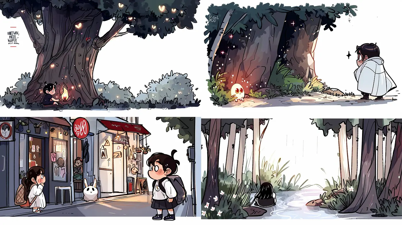 Whimsical Serenity: A Soft Watercolor Fusion with Anime-like Innocence - Midjourney sref style