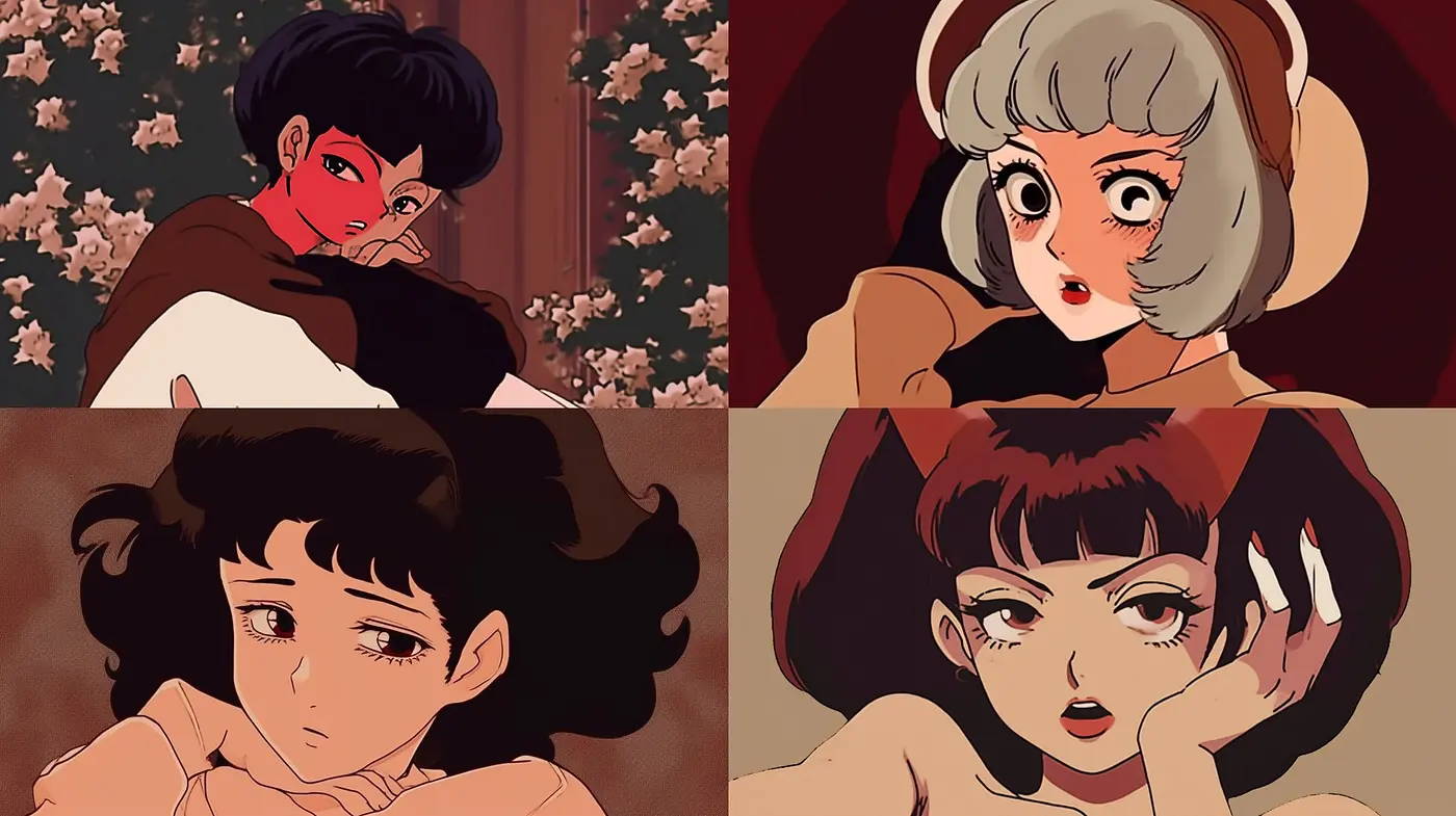 Retro Anime Elegance: A Homage to Timeless Japanese Animation with a Modern Twist - Midjourney sref style