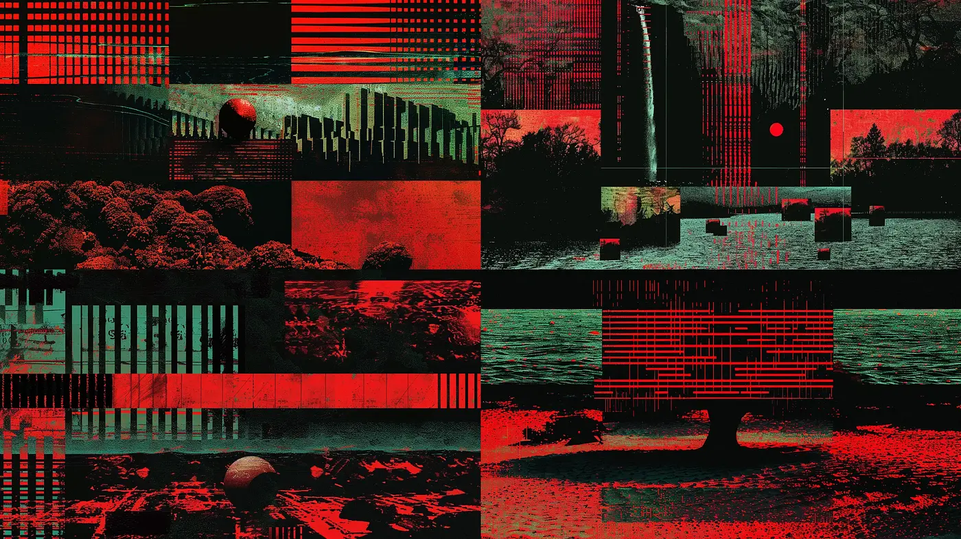 Cyber-Noir Reimagining with a Hues of Red and Black - Midjourney sref style