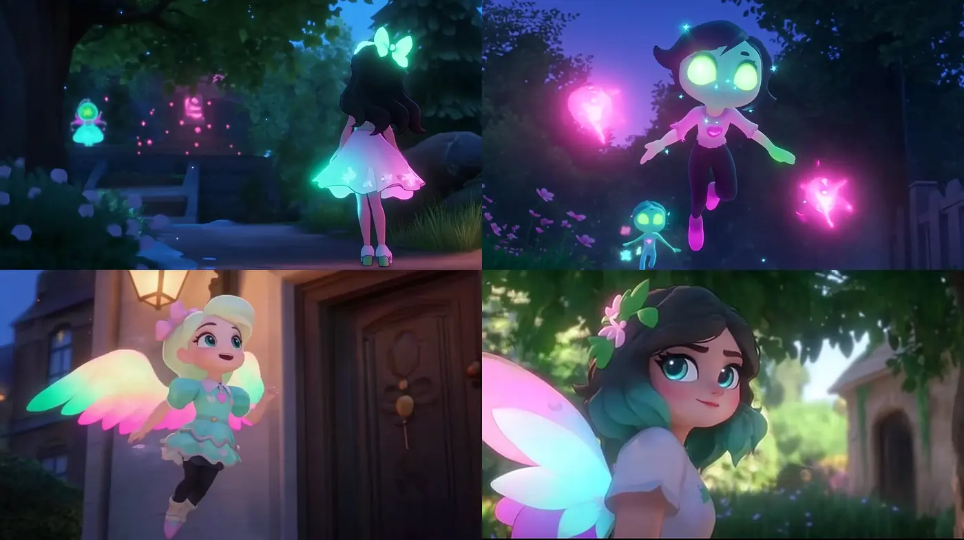 Whimsical and Enchanting Fantasy with Energetic Glow - Midjourney sref style