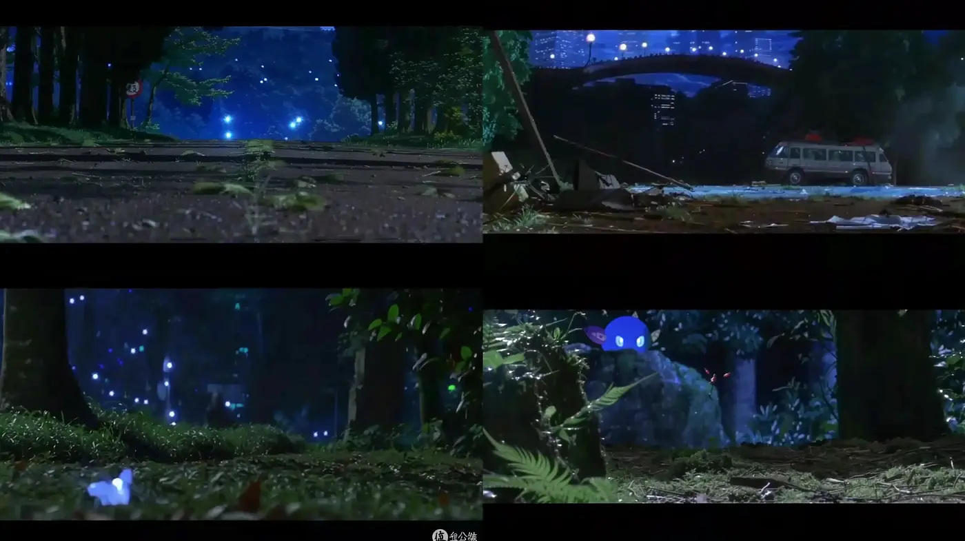 Enigmatic Midnight Hues: A Consistent Nocturnal Aesthetic Across Varied Landscapes - Midjourney sref style