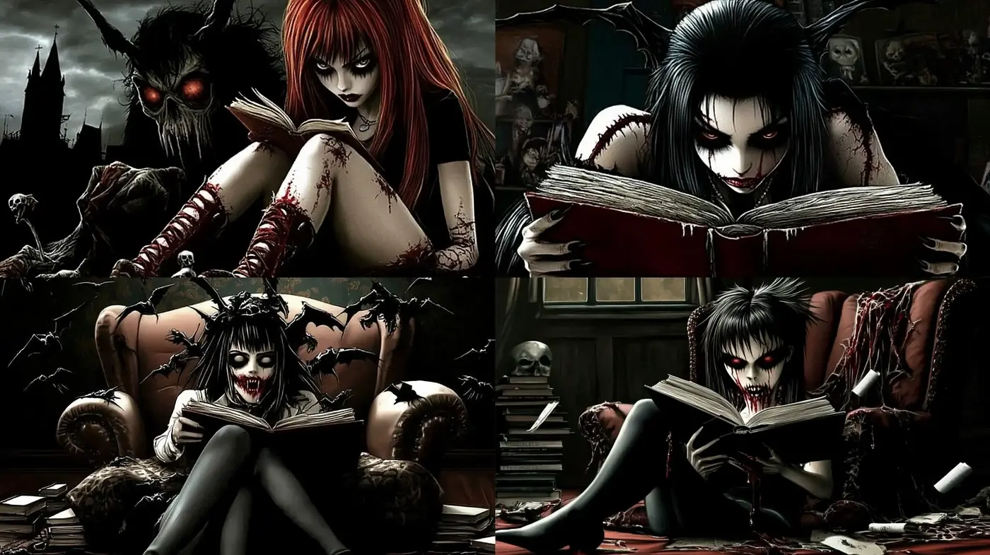 Gothic Elegance with a Dark Fantasy Undertone - Midjourney sref style