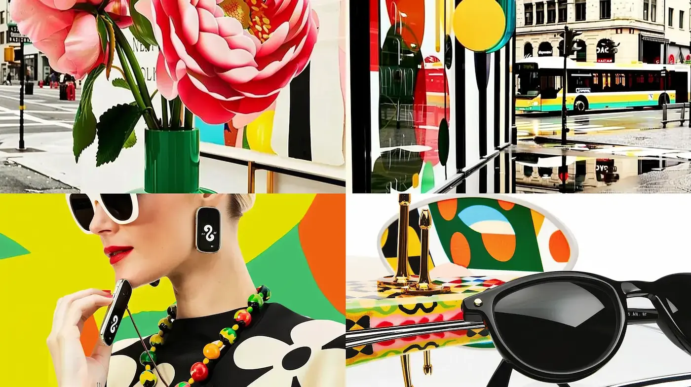 Vibrant and Playful Pop Art with Retro Influences - Midjourney sref style