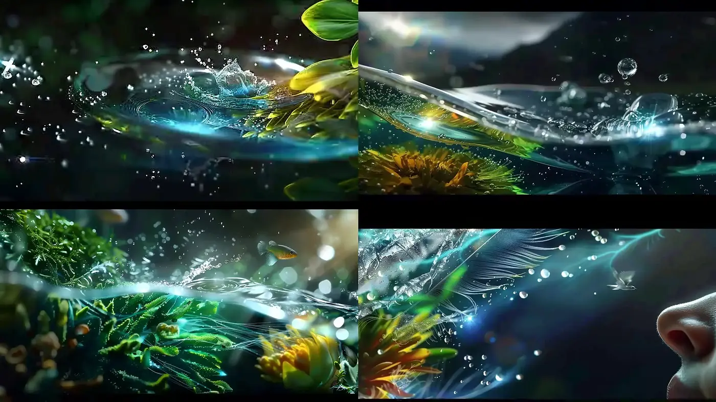 Ethereal Nature's Luminescence: An Exploration of Phantasmagoric Botanicals - Midjourney sref style