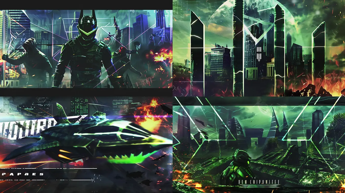 Futuristic Neon Dystopia: A Vivid Blend of Cyberpunk and Digital Artistry - Midjourney sref style